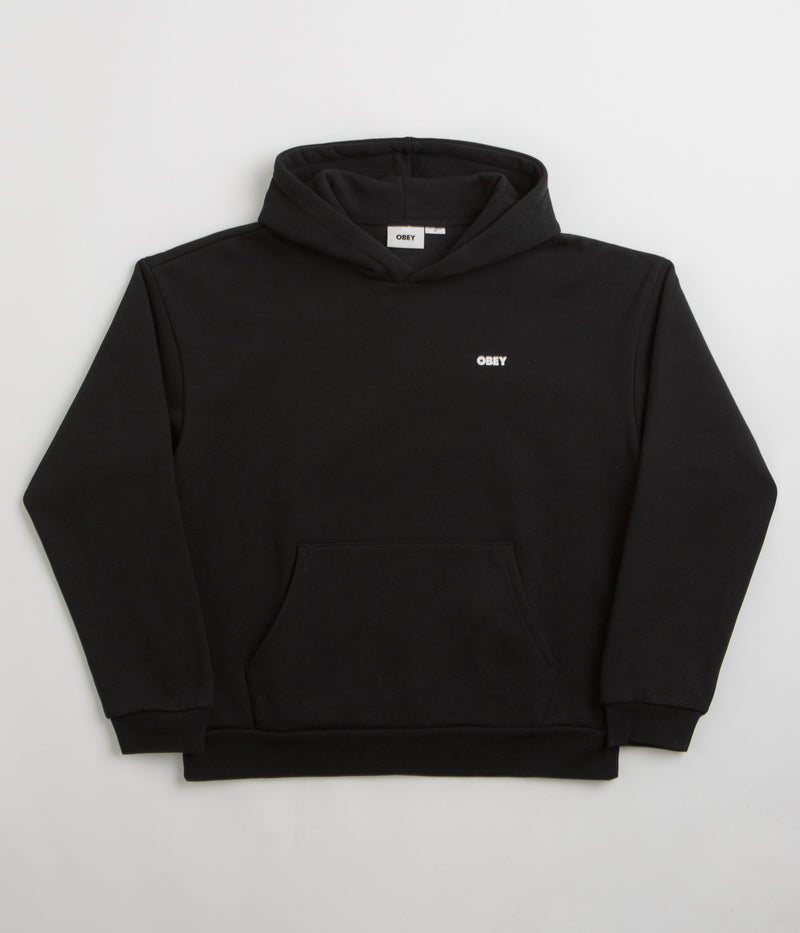 Obey Bold Icon Extra Heavy Hoodie in Black