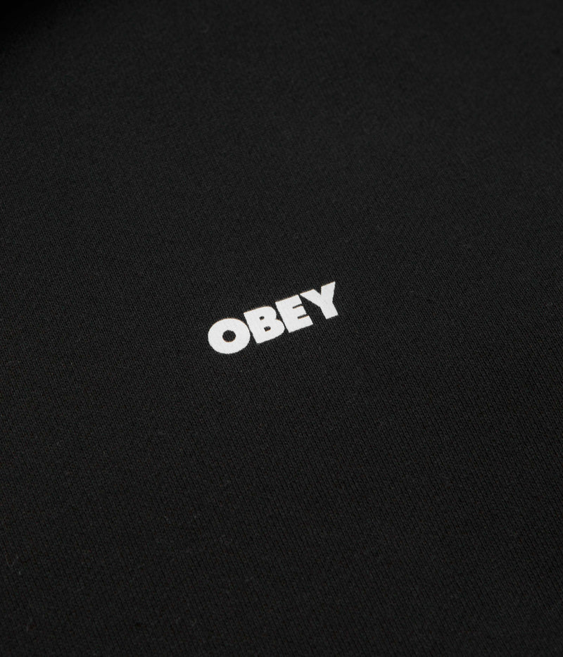 Obey Bold Icon Extra Heavy Hoodie in Black