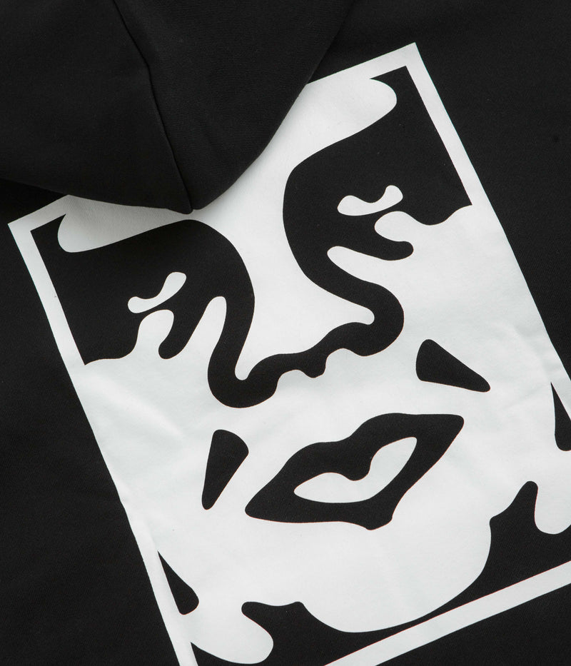 Obey Bold Icon Extra Heavy Hoodie in Black