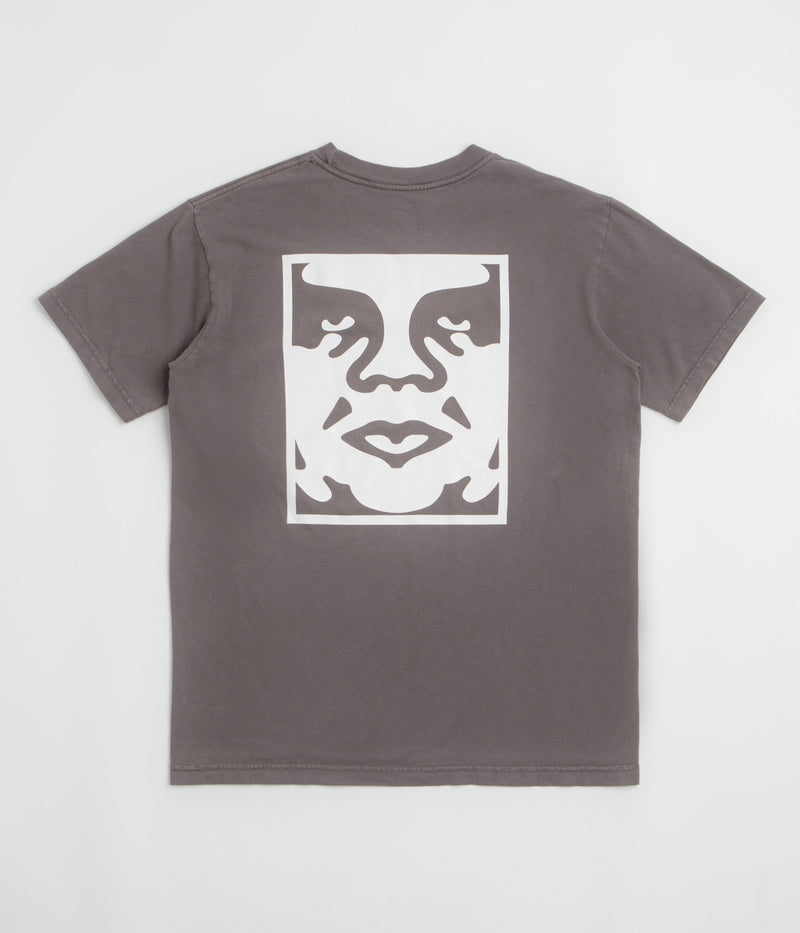 Obey Bold Icon Face T-Shirt in Pigment Dusty Black