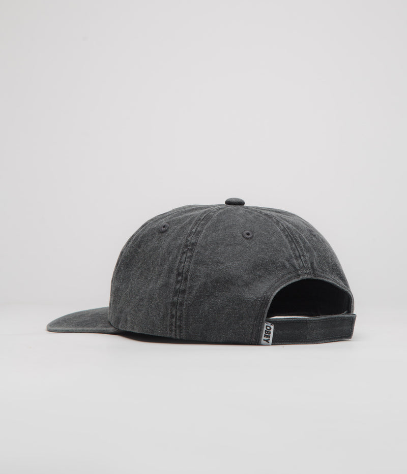Obey Corp Cap in Pigment Black