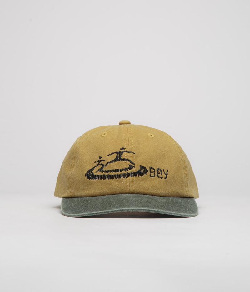 Obey Corp Cap in Pigment Mustard Multi