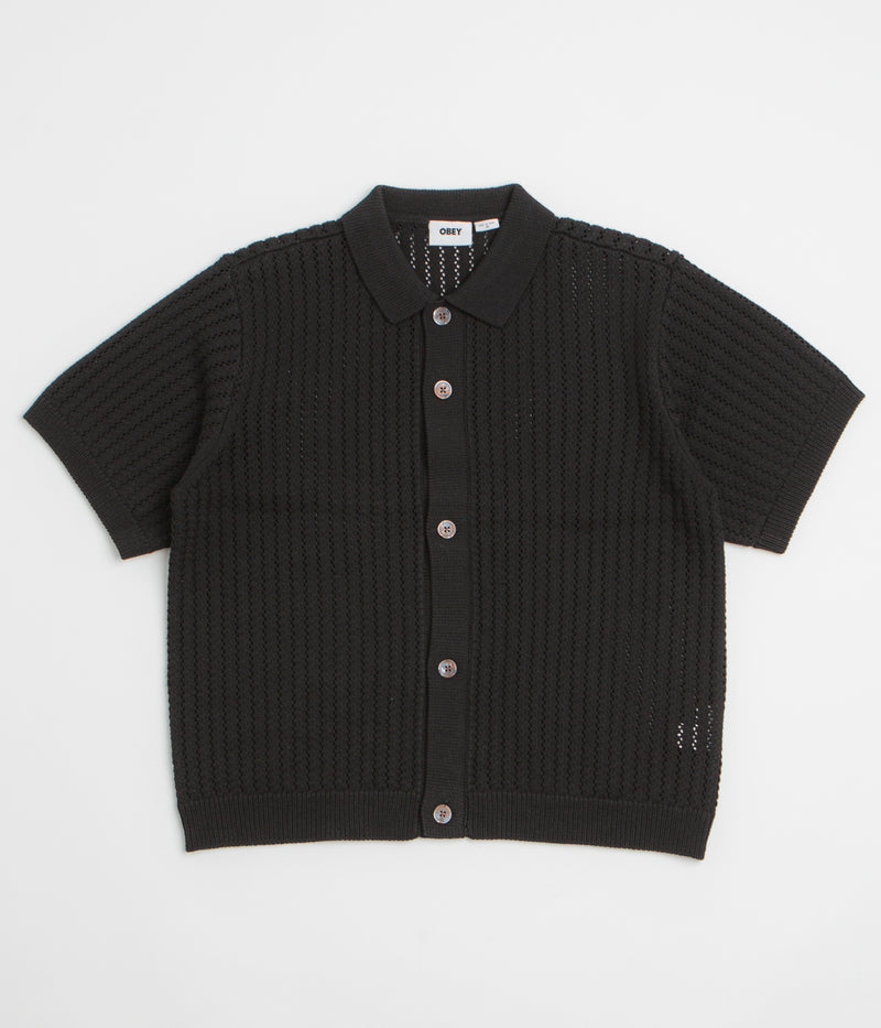 Obey Dez Sweater Short Sleeve Shirt in Digital Back