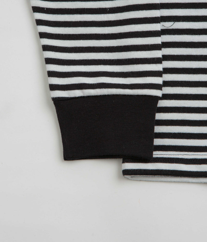 Obey Established Works Eyes Stripe Long Sleeve T-Shirt in Black Multi