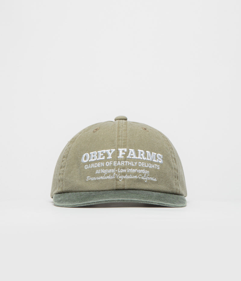 Obey Farms Cap in Pigment Khaki Multi