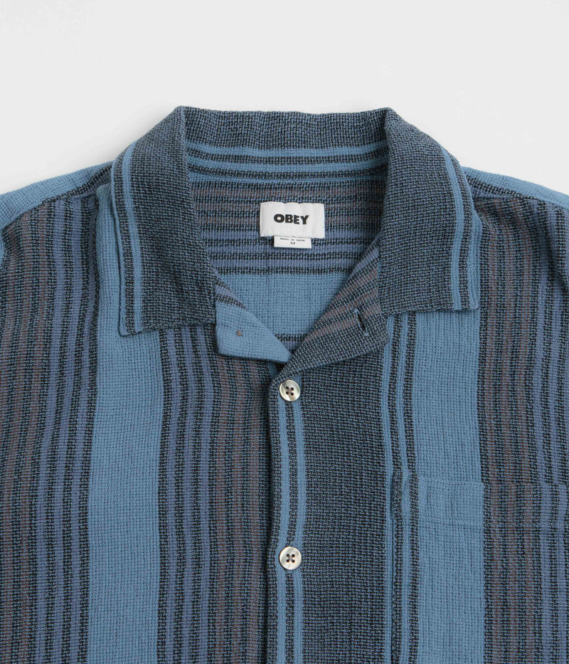 Obey Frazer Short Sleeve Shirt in Black Multi