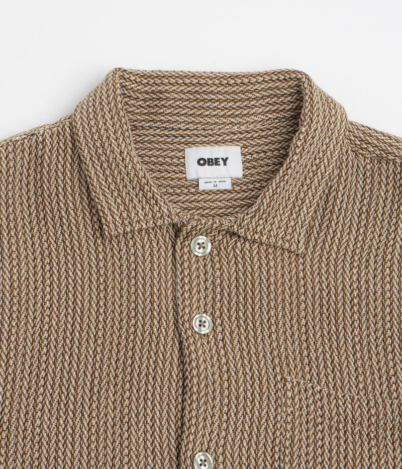 Obey Horace Short Sleeve Shirt in Unbleached Multi