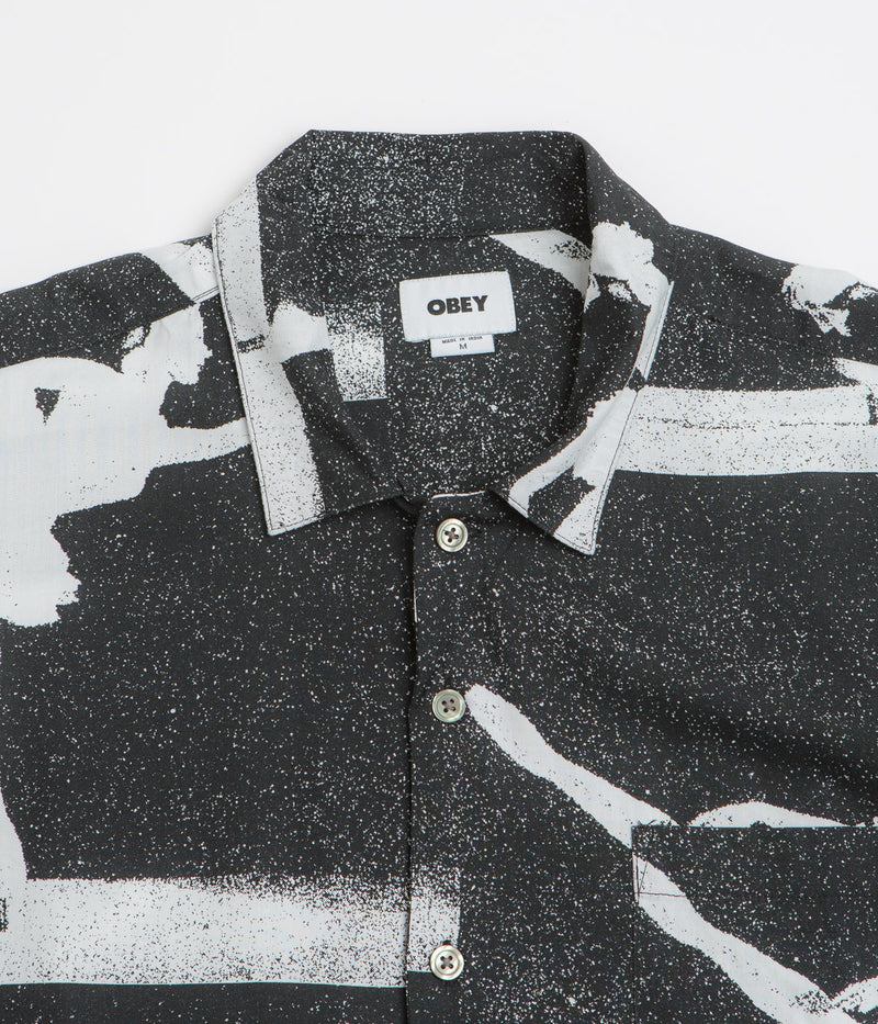 Obey Jacques Short Sleeve Shirt in Black Multi
