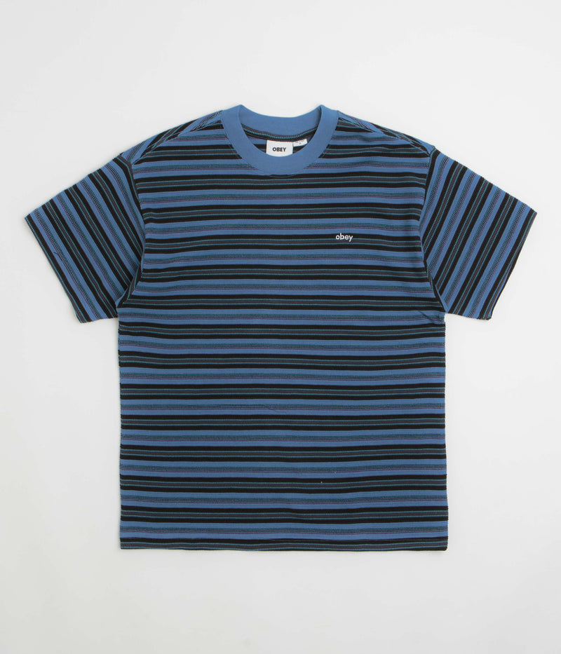 Obey Kenny Relaxed T-Shirt in Coronet Blue Multi