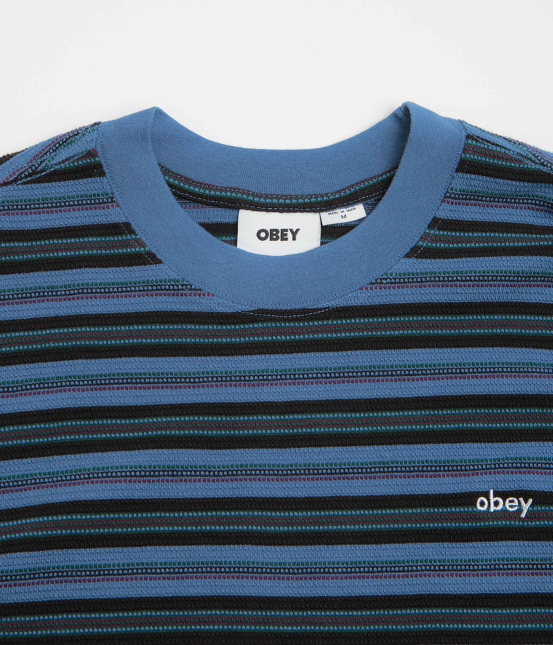 Obey Kenny Relaxed T-Shirt in Coronet Blue Multi