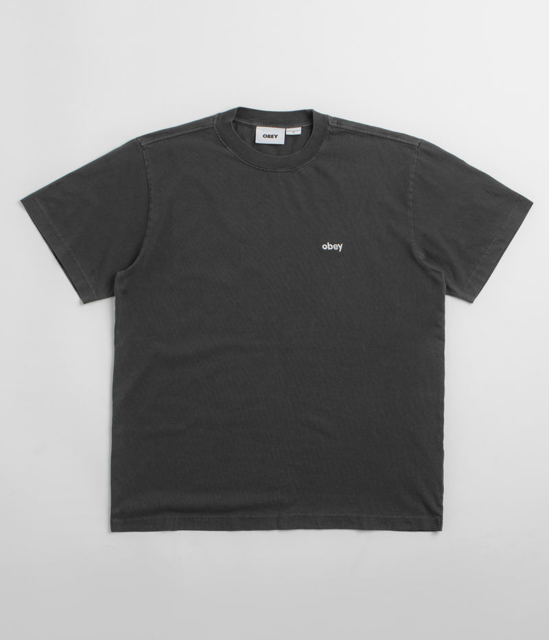 Obey Lowercase T-Shirt in Pigment Pirate Black
