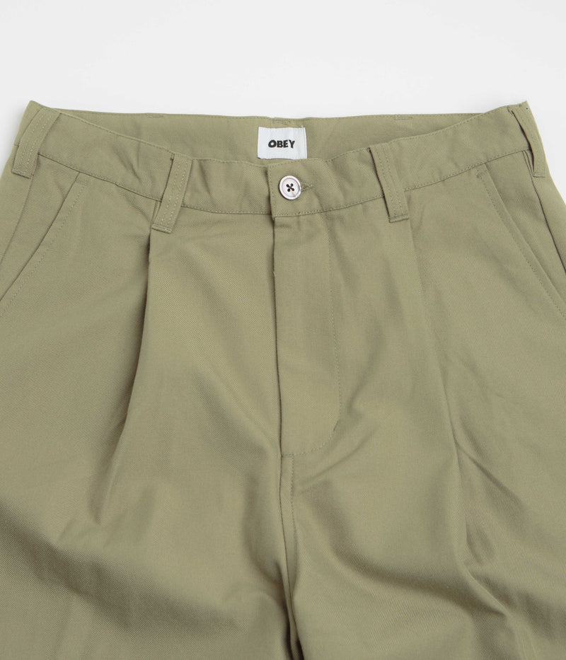 Obey Oliver Pleated Pants in Mermaid