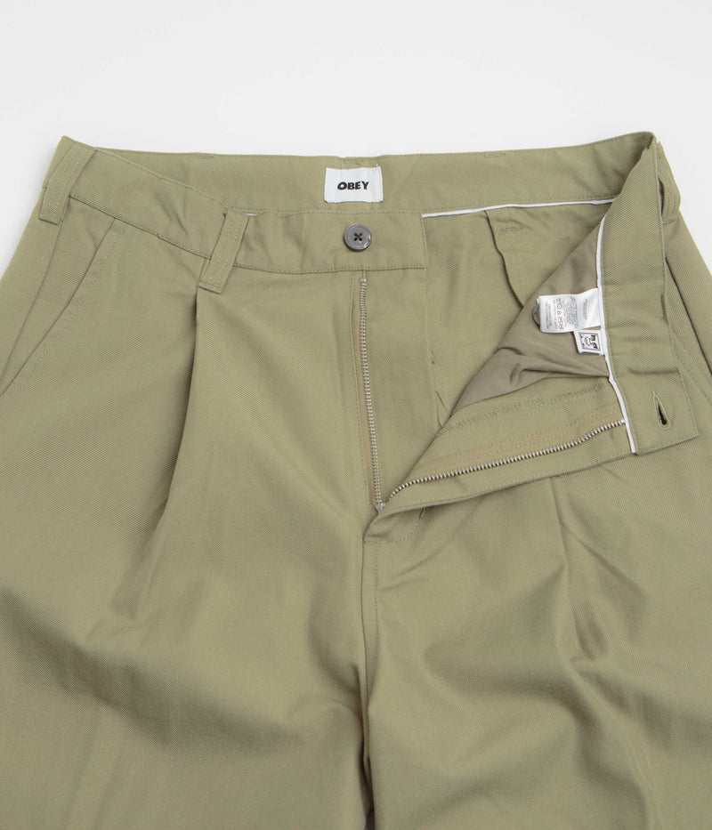 Obey Oliver Pleated Pants in Mermaid