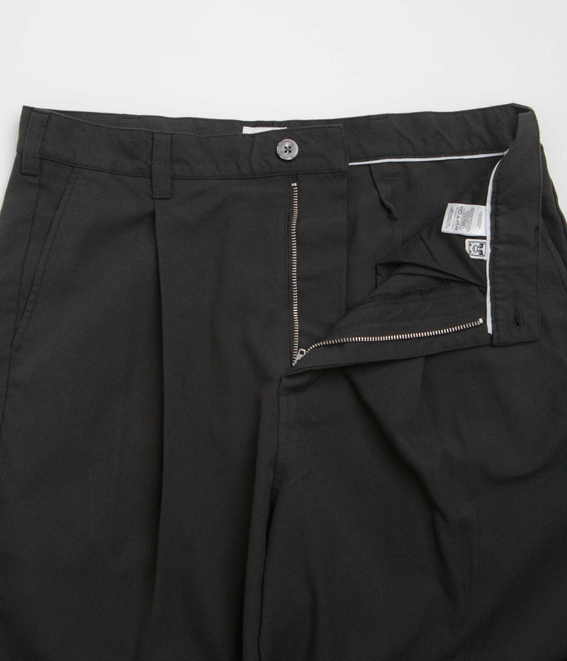 Obey Oliver Pleated Pants in Pirate Black