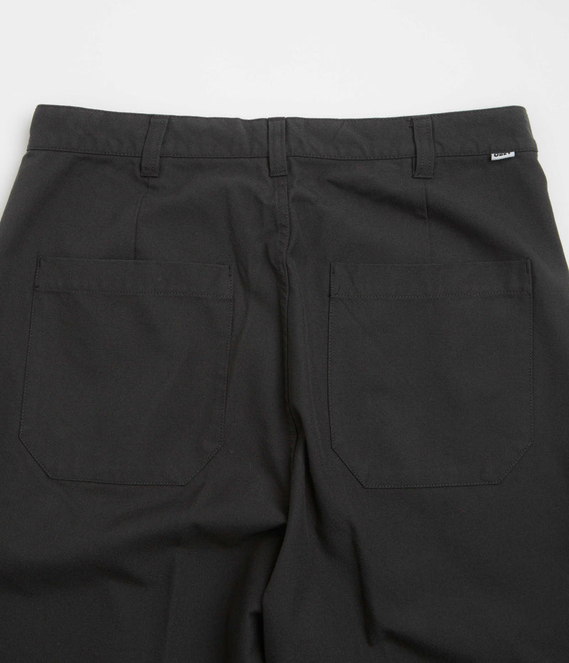 Obey Oliver Pleated Pants in Pirate Black