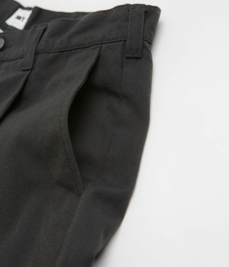 Obey Oliver Pleated Pants in Pirate Black