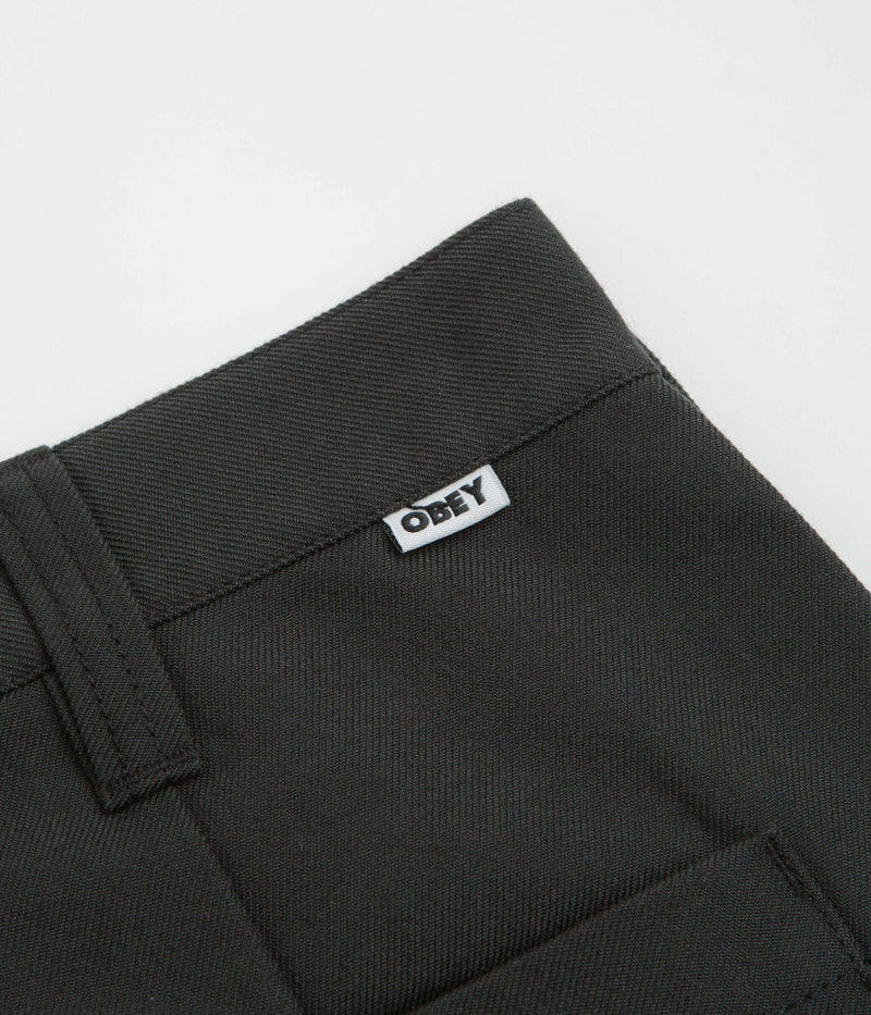 Obey Oliver Shorts in Pirate Black