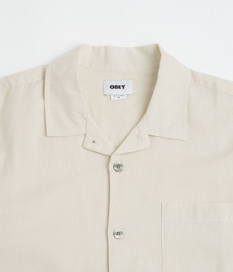 Obey Quentin Short Sleeve Shirt in Birch Multi