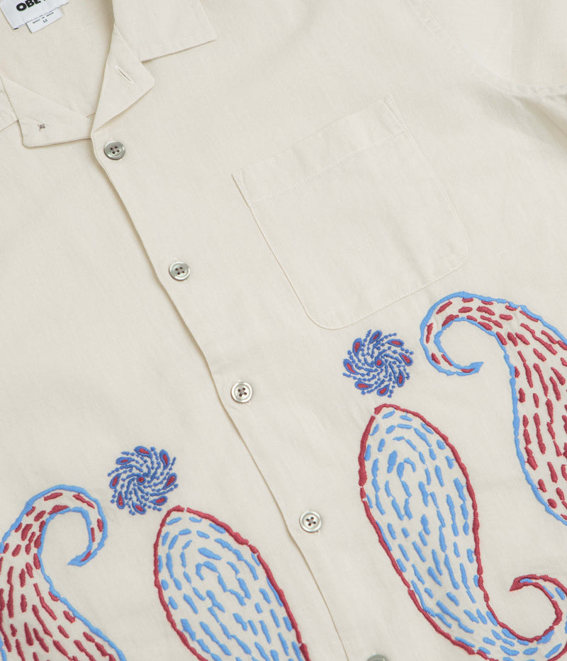 Obey Quentin Short Sleeve Shirt in Birch Multi