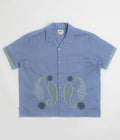 Obey Quentin Short Sleeve Shirt in Colony Blue Multi