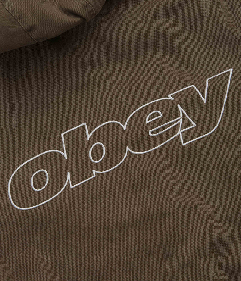 Obey Randy Zip Up Hoodie in Wren Faded Wash