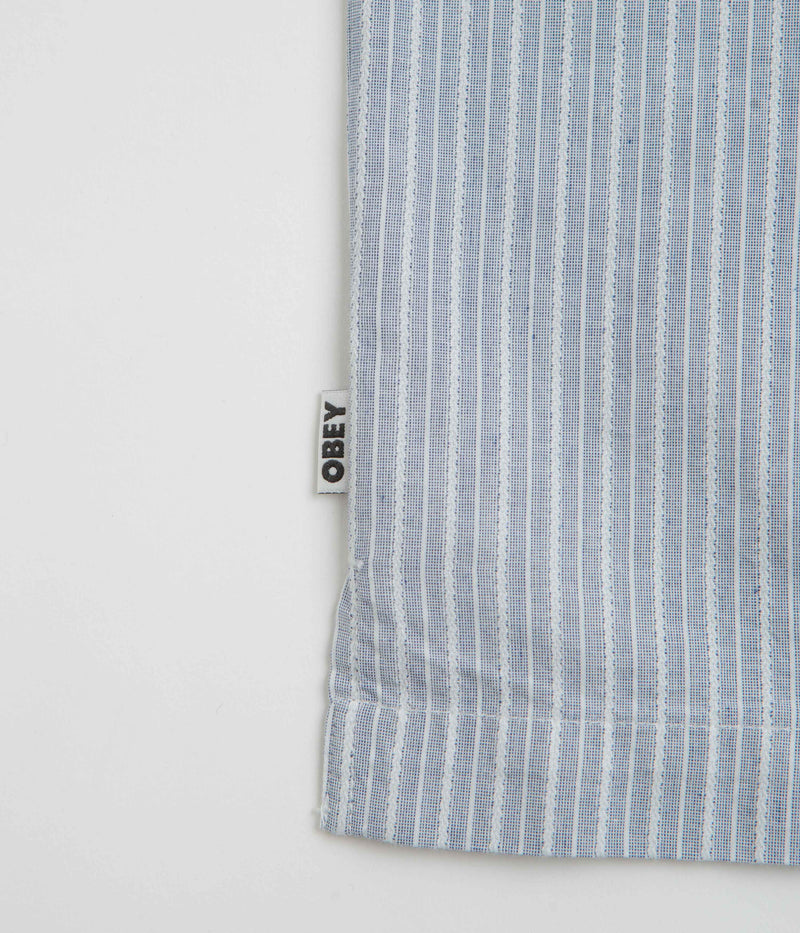 Obey Reducer Short Sleeve Shirt in Blue Fog Multi