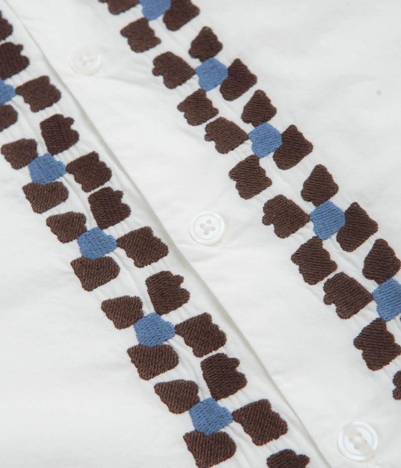 Obey Ruben Short Sleeve Shirt in White Multi