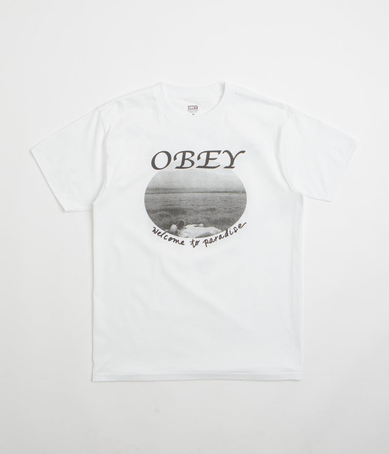 Obey Welcome To Paradise T-Shirt in White