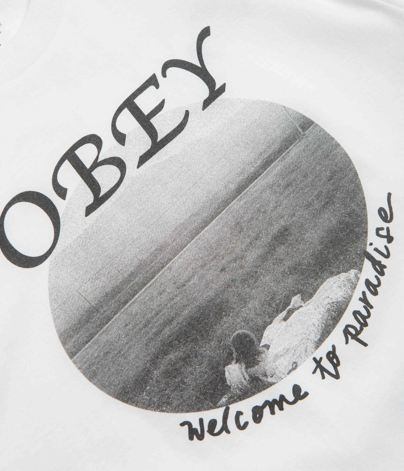 Obey Welcome To Paradise T-Shirt in White