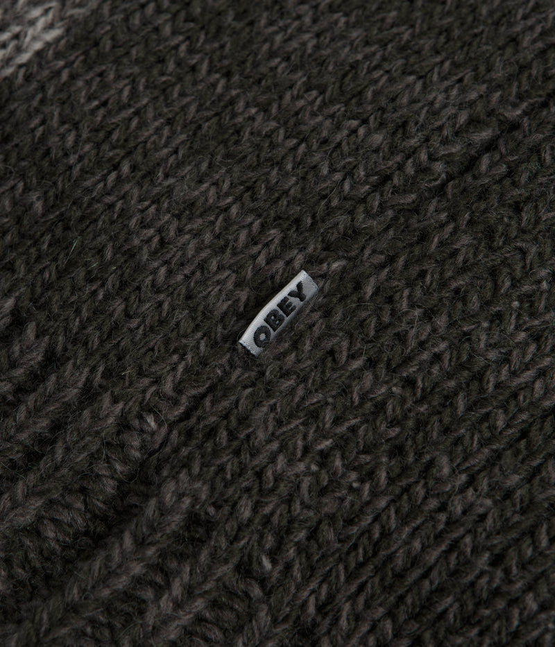 Obey Zip Up Baja Hoodie in Leaf Multi
