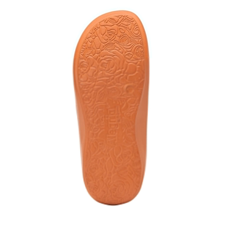 Ode Tangerine Gloss Sandal | Alegria Shoes