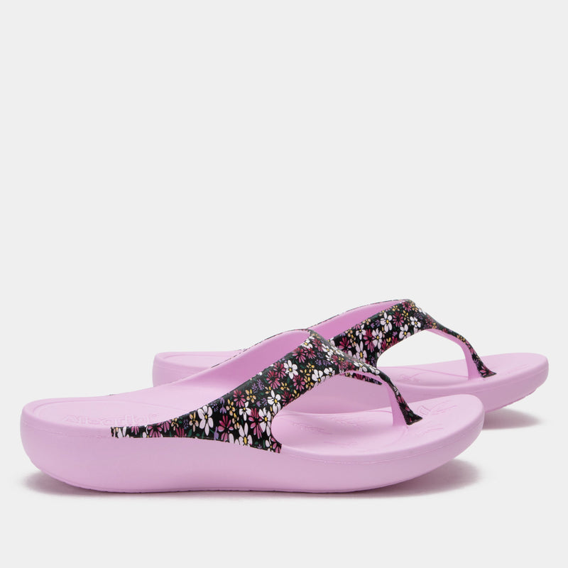 Ode Wild Flower EVA flip-flop sandal on recovery rocker outsole - ODE-5648_S2