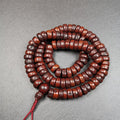 Old Bodhi Seed Mala 0.5" - Tibetan Buddhist mala beads, front view