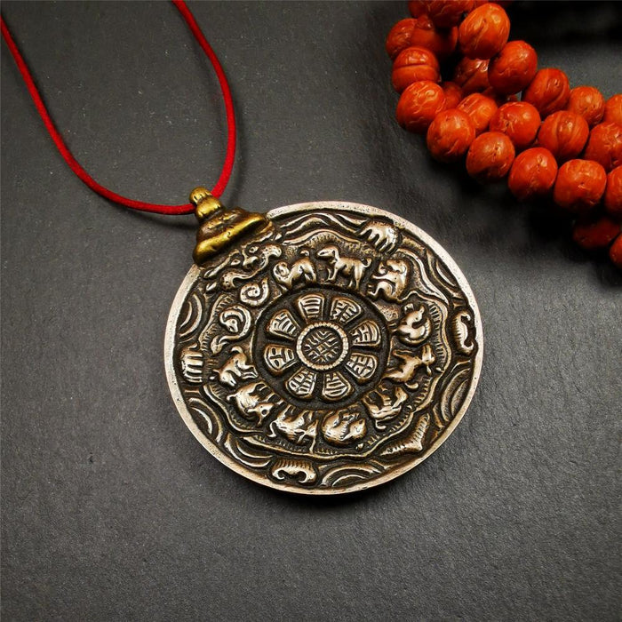 Old Melong 1.97" - Tibetan Buddhist art, front view