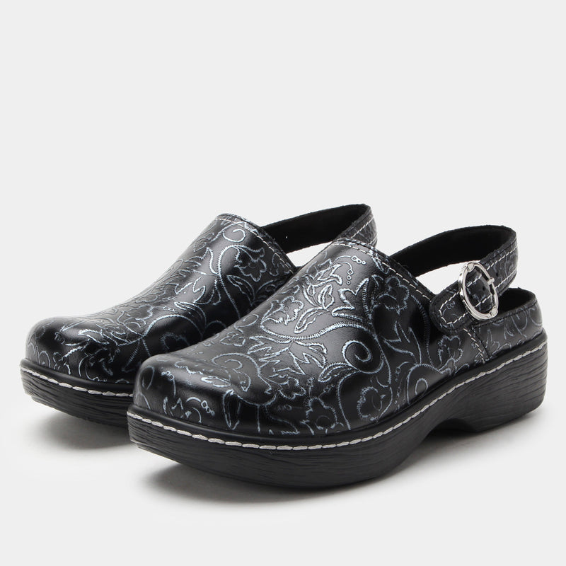 Olie Embroider Me Pewter Shoe | Alegria Shoes