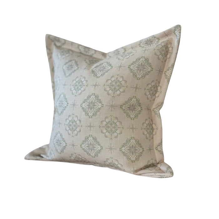 Olivia Sage Print Flanged Edge Cushion