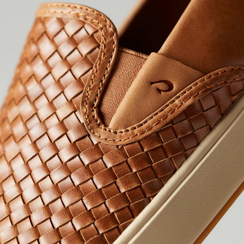 OluKai Lae'ahi Lauhala Slip On (Men) - Fox/Fox Dress-Casual - Slip On - The Heel Shoe Fitters