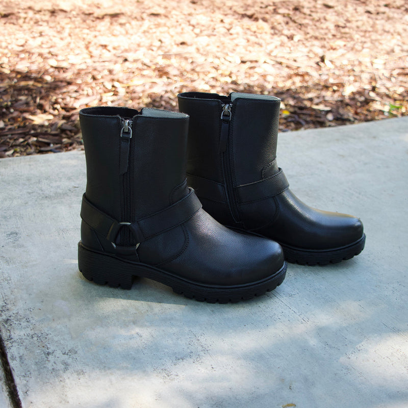 Olympia Black Bird Boot | Alegria Shoes