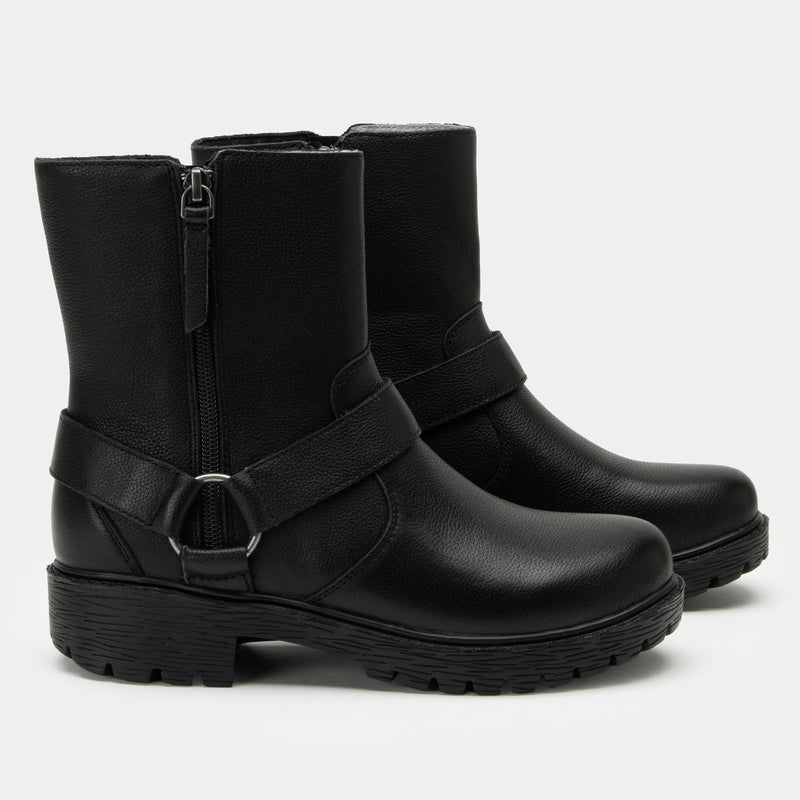 Olympia Black Bird Boot | Alegria Shoes