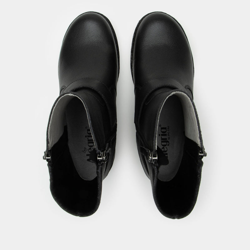 Olympia Black Bird Boot | Alegria Shoes