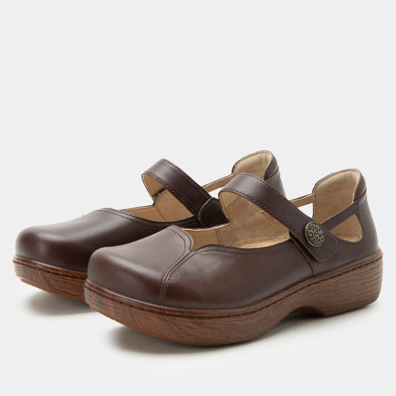 Onika Coffee Bean mary Jane shoe | Alegria Shoes