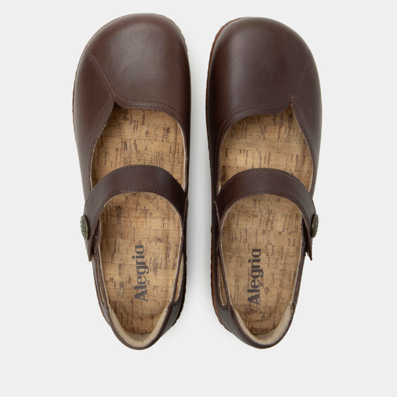 Onika Coffee Bean mary Jane shoe | Alegria Shoes