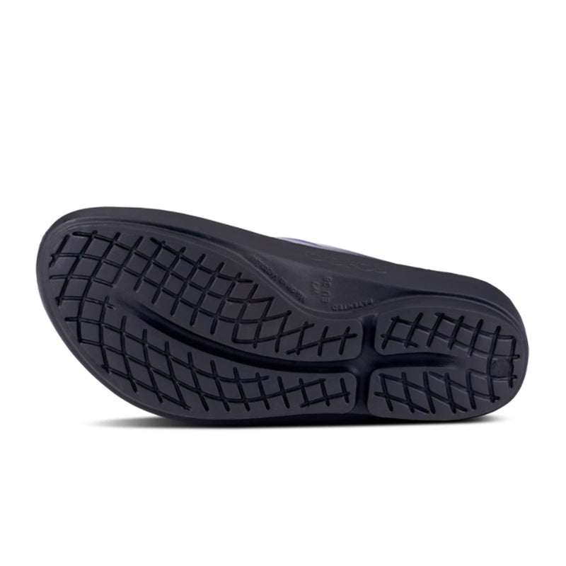 Oofos OOlala Luxe Sandal (Women) - Black/Latte Sandal - Thong - The Heel Shoe Fitters