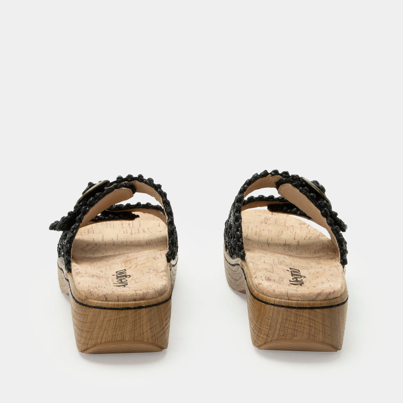 Oona Black Sandal | Alegria Shoes