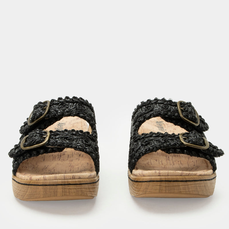 Oona Black Sandal | Alegria Shoes