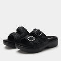 Oona Fancy Black Sandal | Alegria Shoes