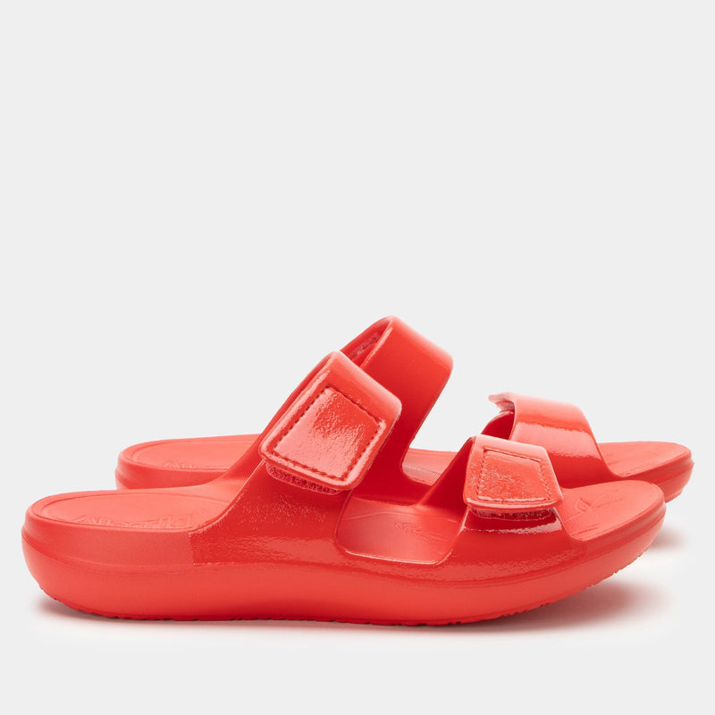 Orbyt Coral Gloss Sandal | Alegria Shoes