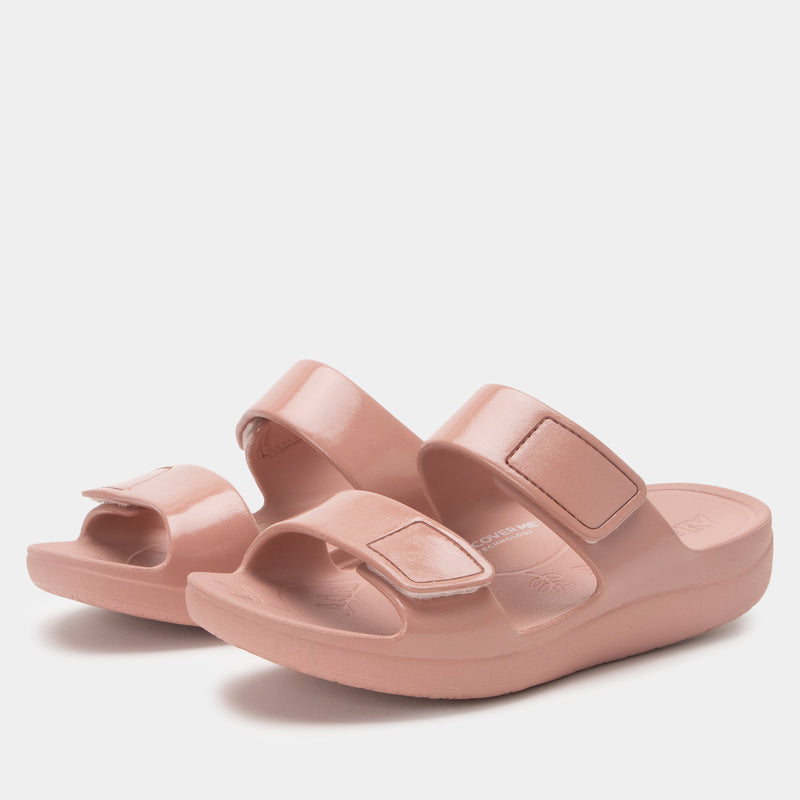Orbyt Dusty Rose Gloss Sandal | Alegria Shoes