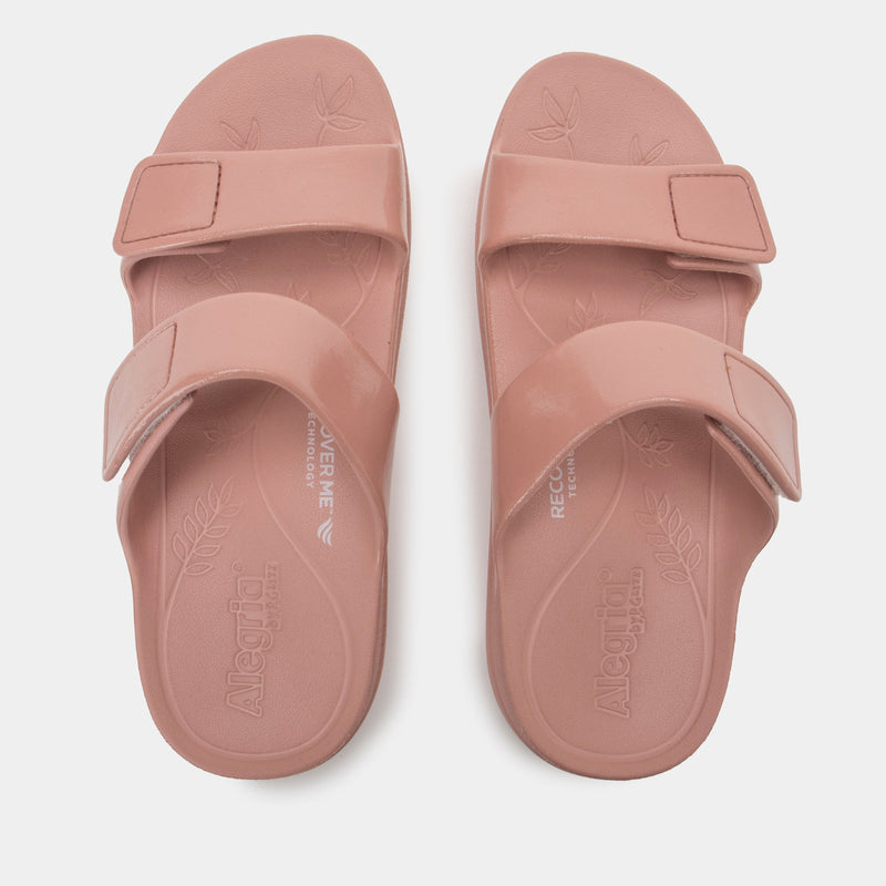 Orbyt Dusty Rose Gloss Sandal | Alegria Shoes