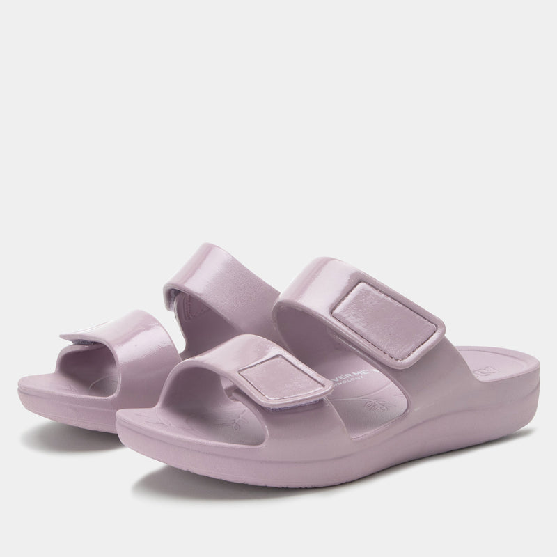 Orbyt Lilac Gloss Sandal | Alegria Shoes